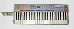 Vintage soviet analog polyphonic keytar synthesizer 